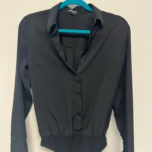 Portofino Black Bodysuit Women's Top